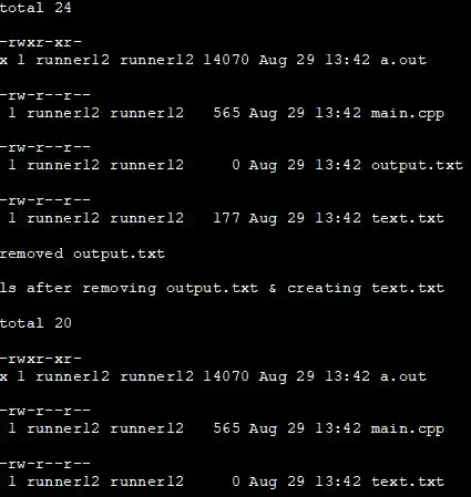 output - Redirect output to another file text.txt