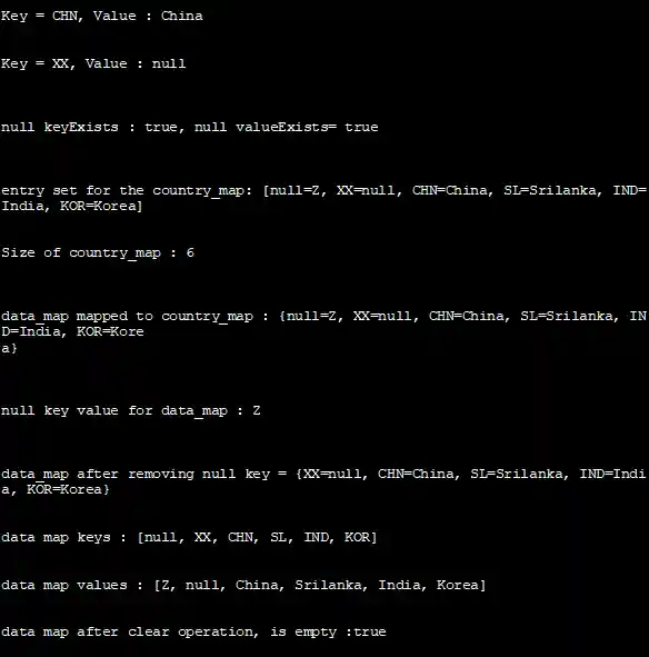 get operations, put and set operations