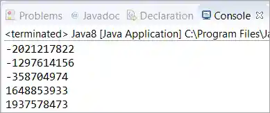 5 random numbers in sorted order using forEach