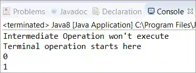Intermediate and Terminal Operations