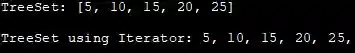 use of the Iterator output