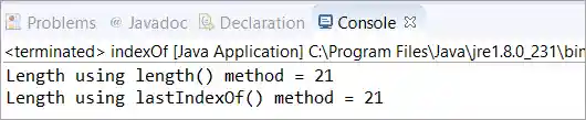 find the length of a string in java without using length method