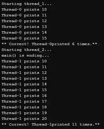 Thread class example