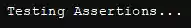 Assert Example in Java