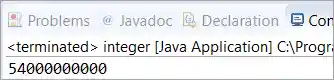 Java integer example