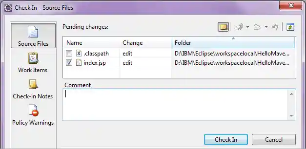 47 checkin source files