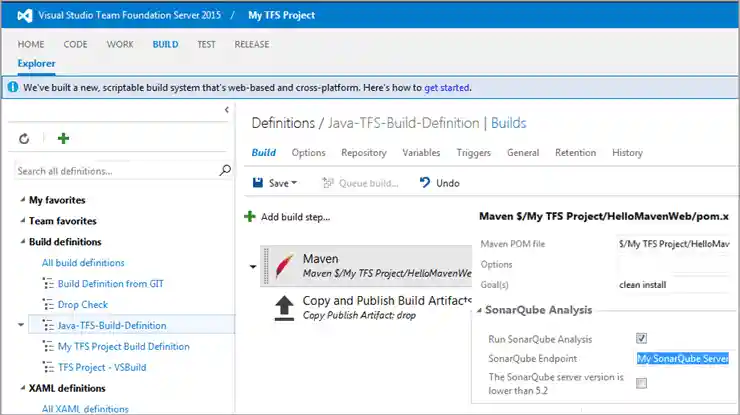 71Save the Build Definition