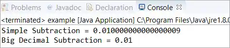 Java Big Decimal