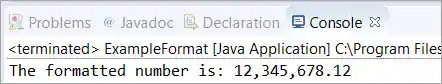 Java Decimal Format