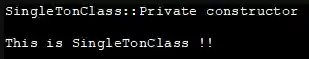 Private constructor in Java