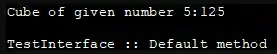 Interface default method