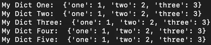create dictionaries with data
