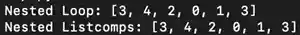 nested list vs loop - readability