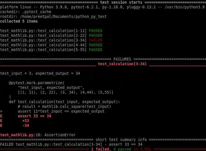 parametrization error