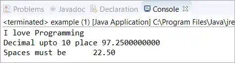 Java String format example