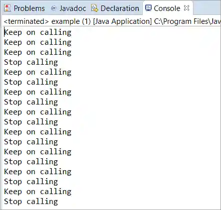 Timer cancel() example