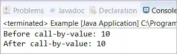 Java pass by value