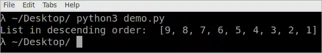 list_in_descending_order