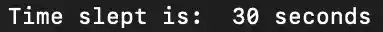 time.sleep(t) function