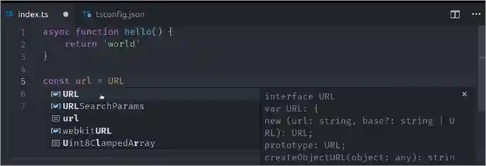 Autocomplete and IntelliSense