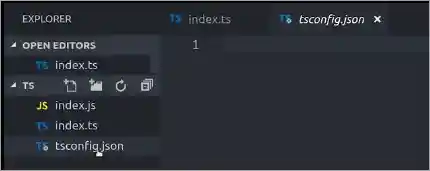 create a tsconfig.json