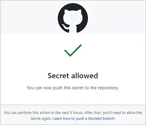 message - GitHub Advanced Security