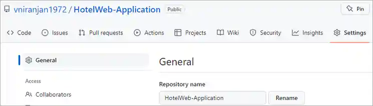 Rename the repository