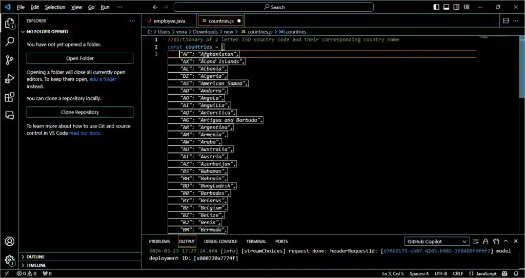 Press TAB to accept it