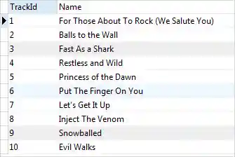 SQLite LIMIT 10 tracks