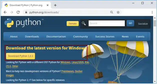Download latest python version