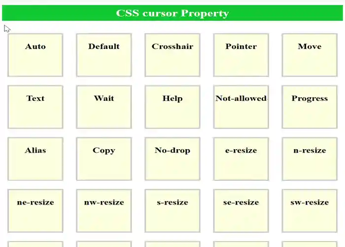 Cursor Properties