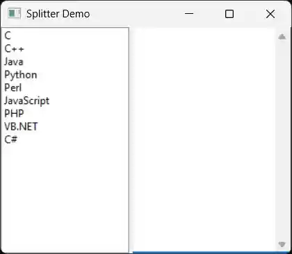 Splitter Demo
