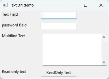 TextCtrl Output