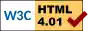 Valid HTML 4.01!
