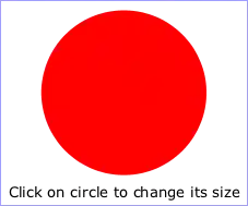 An example demonstrating how to invoke an ECMAScript function from an onclick event — after first click