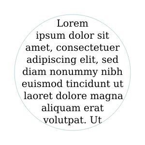 Image showing text wrapped inside a circle.