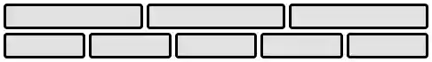 An example of flex layout:
		     two rows of items,
		     the first being three items a third of the space each,
		     and the second being five items, a fifth of the space each.
		     There is therefore alignment along the “rows”, but not along the “columns”.