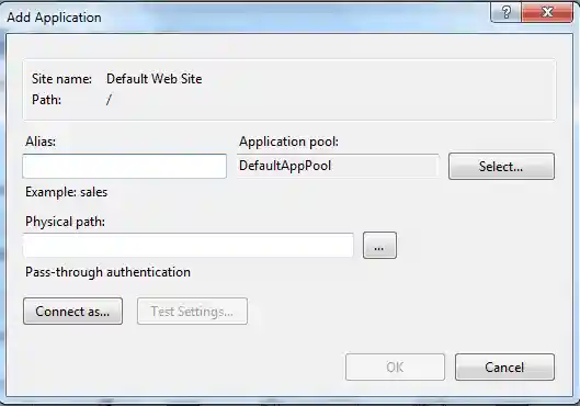 IIS CGI Add Application