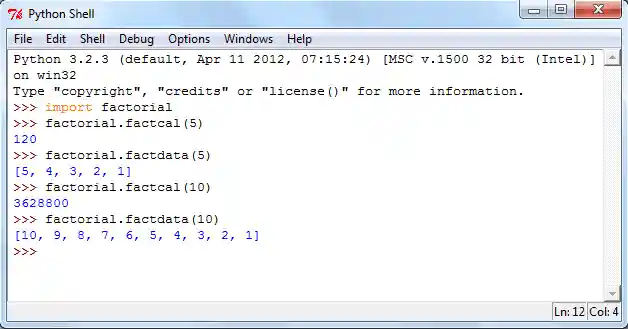 python module functions