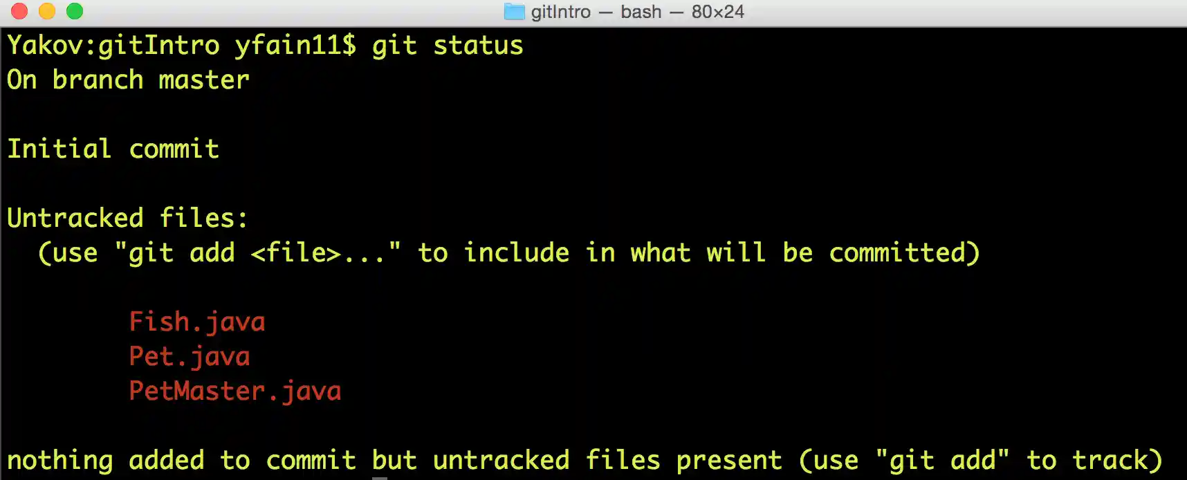 fig 14 git status